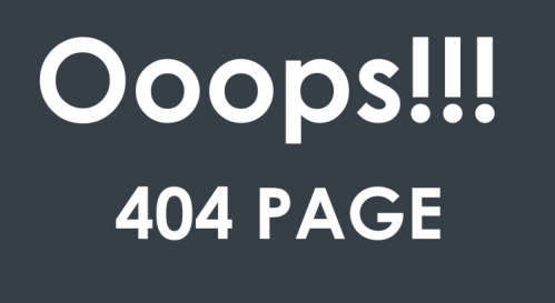 OOps 404 Page